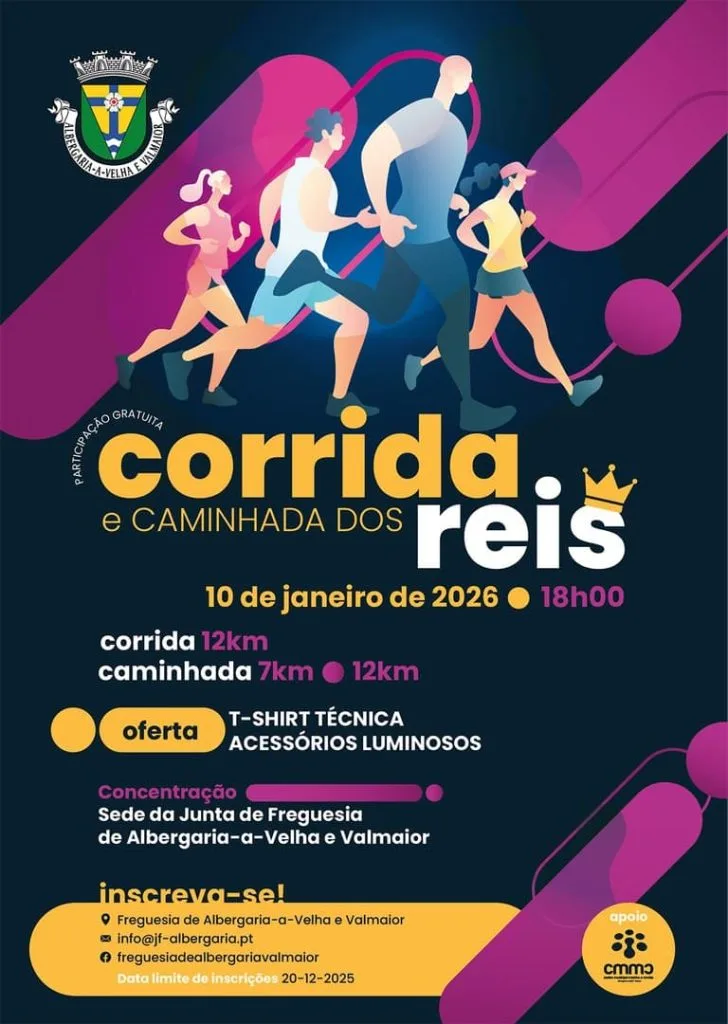 Caminhada e Corrida Nocturna dos Reis 2026