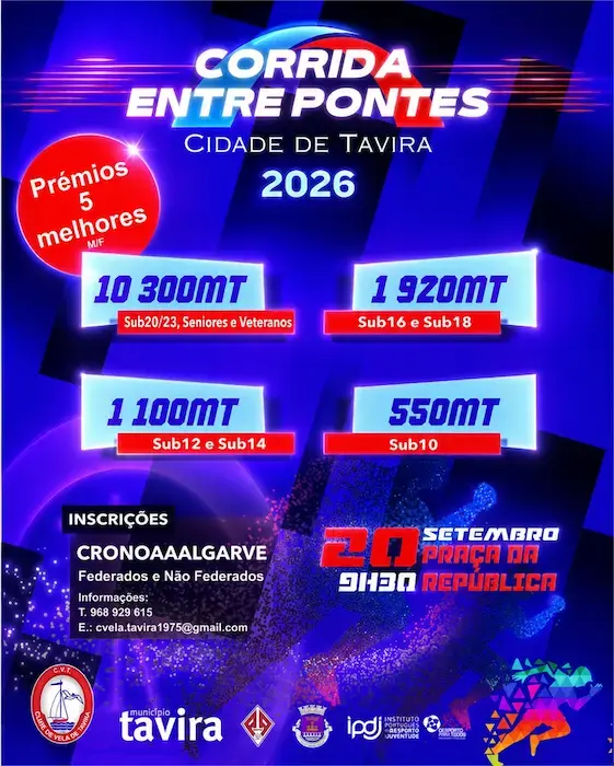 Corrida Entre Pontes à Tavira 2026