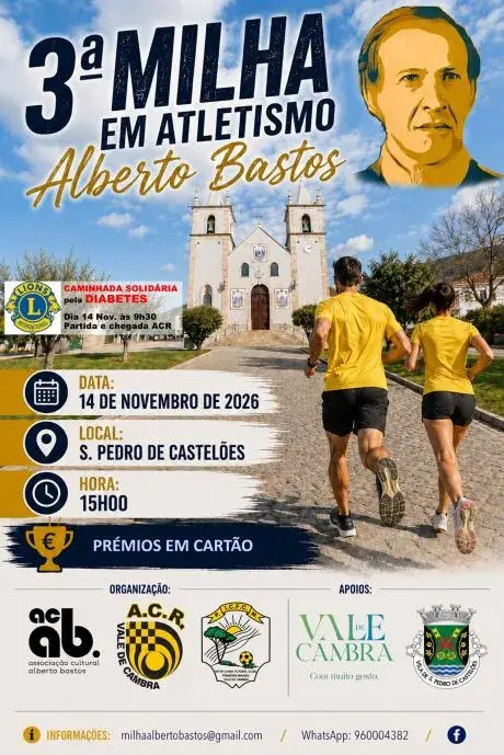 3ª Milha em Atletismo Alberto Bastos 2026