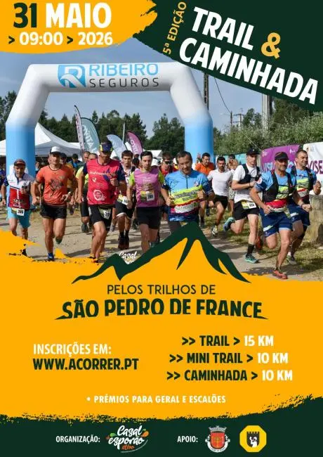 Trail & Caminhada “Pelos Trilhos de São Pedro de France” 2026