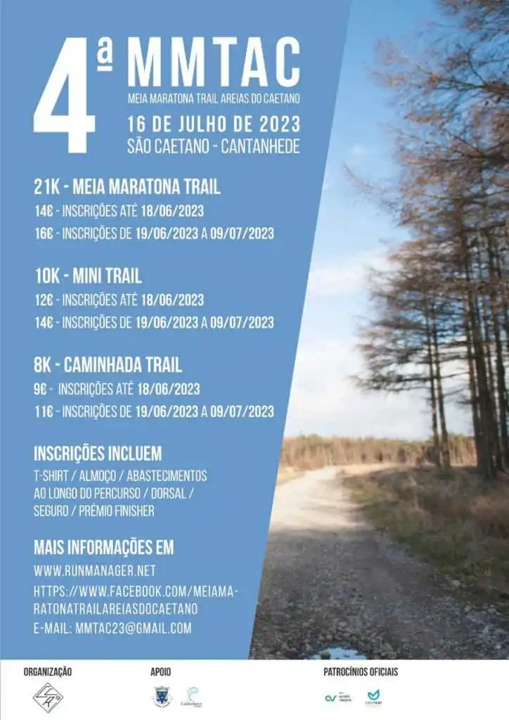 4ª Mmtac – Meia Maratona Trail Areias Do Caetano 2023
