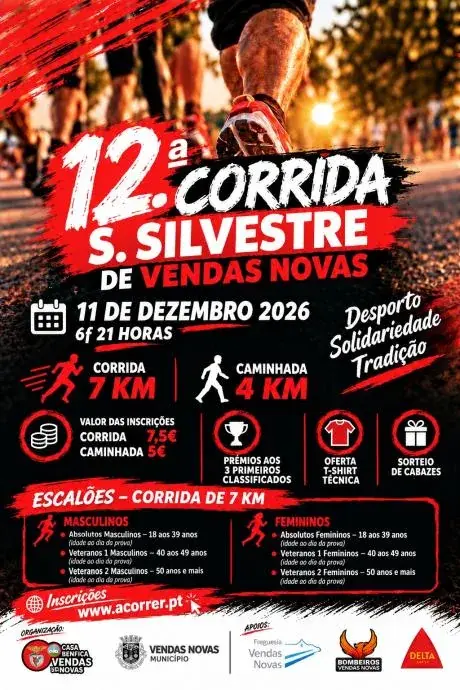 12ª São Silvestre de Vendas Novas 2026