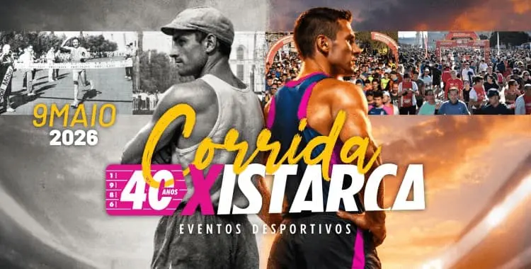 Corrida 40 anos Xistarca 2026