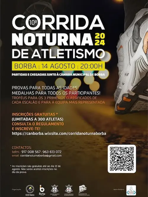 Corrida Noturna de Atletismo Borba 2024