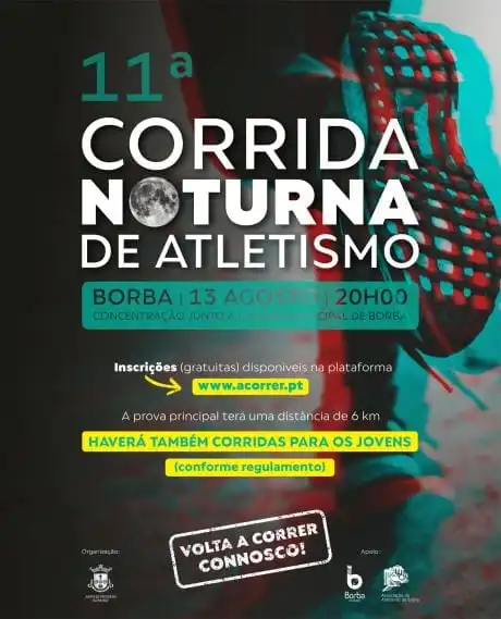 Corrida de Atletismo Noturna de Borba 2026