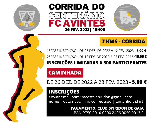 Corrida Centenário FC Avintes 2023