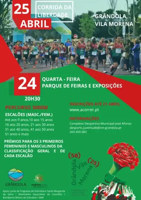Corrida da Liberdade – Grândola, Vila Morena 2026