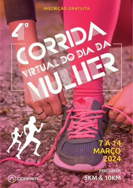 Corrida Virtual do Dia da Mulher 2024