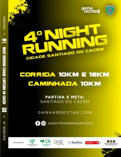 4º Night Running Cidade Santiago Do Cacém 2023