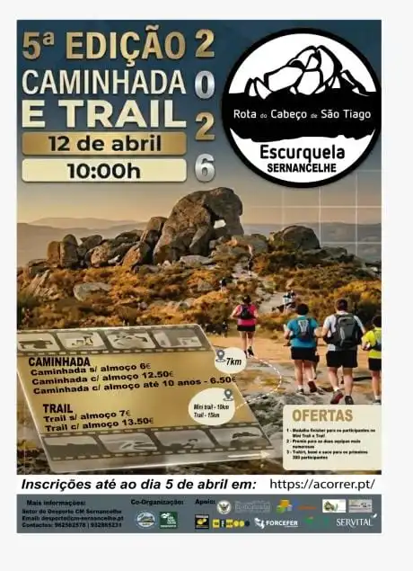 Trail e Caminhada “Rota do Cabeço de São Santiago” 2026