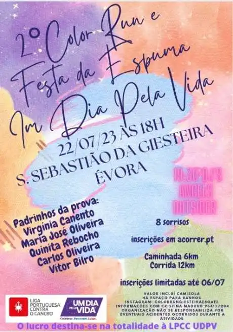 2° Color Run e Festa da Espuma Um Dia Pela Vida 2023