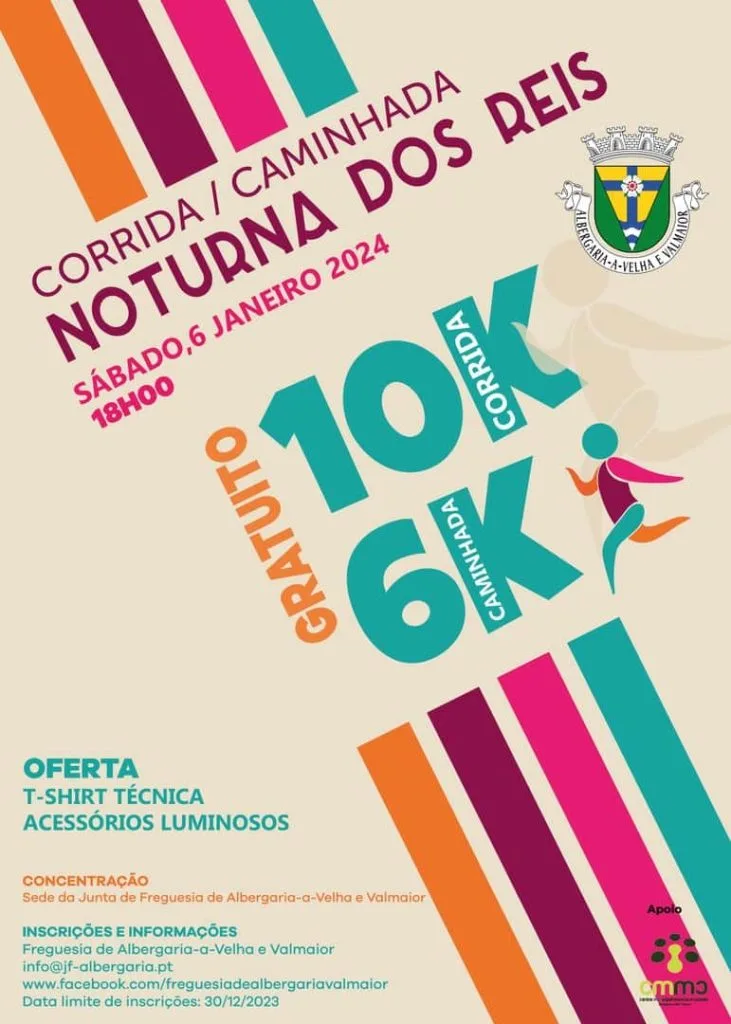 Corrida e Caminhada Nocturna dos Reis 2024