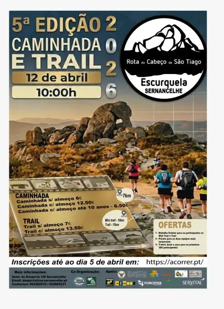 Trail e Caminhada “Rota do Cabeço de São Santiago” 2026