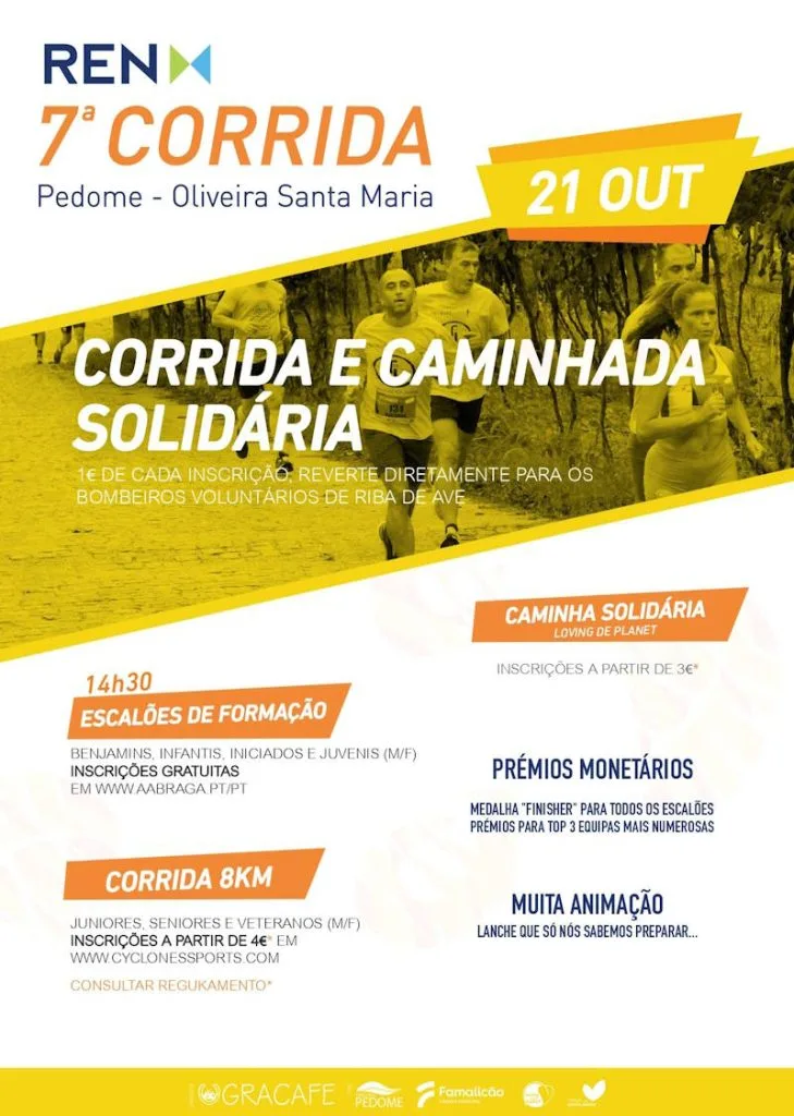 Corrida e Caminhada Solidária de Pedome 2023