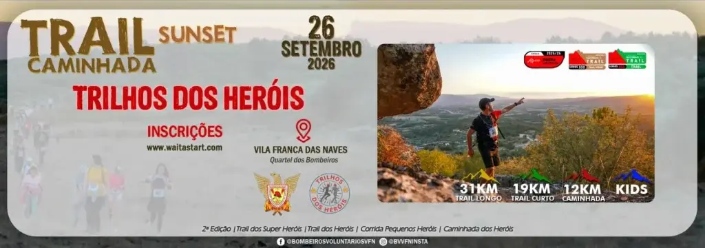 Trilhos dos Heróis Sunset Trail 2026