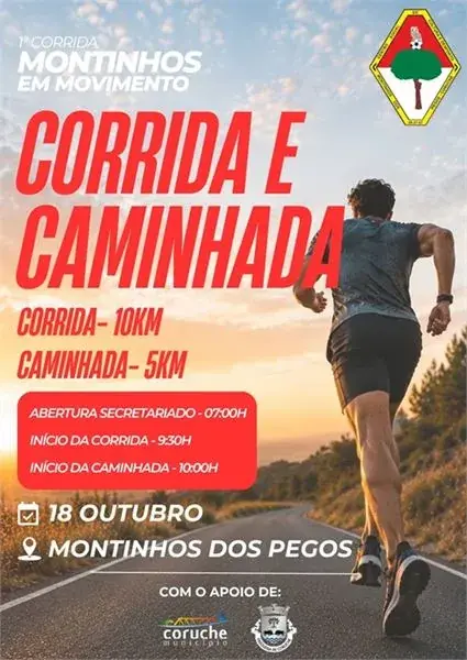 1ª Corrida e Caminhada dos Montinhos dos Pegos 2026